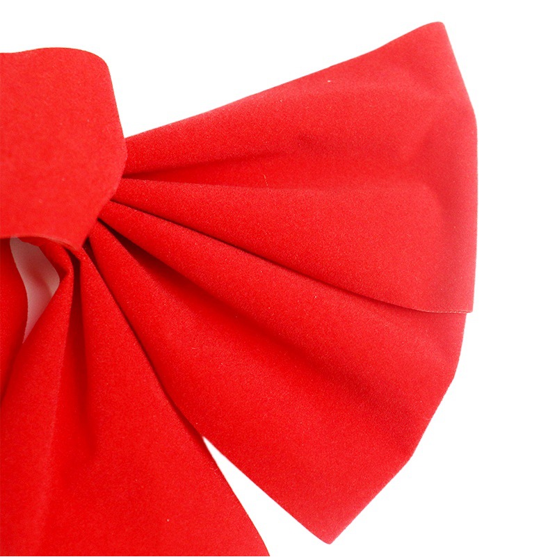 Red bow in stock wholesale red flannel bow Christmas decoration bow Christmas bow
