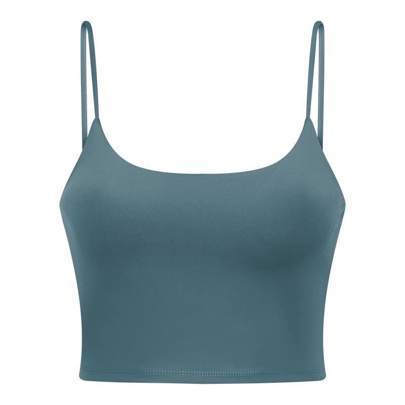 Picture of New Yoga Top Women's Sports Underwear with Chest Pad Thin Belt Beauty Back Fitness Vest Sling Yoga Clothing C5238