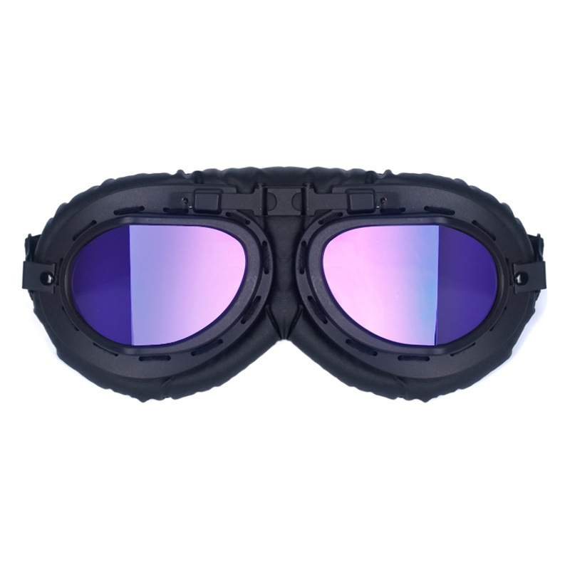 Spot black sports goggles motorcycle riding protective goggles classic retro helmet glasses windproof sand