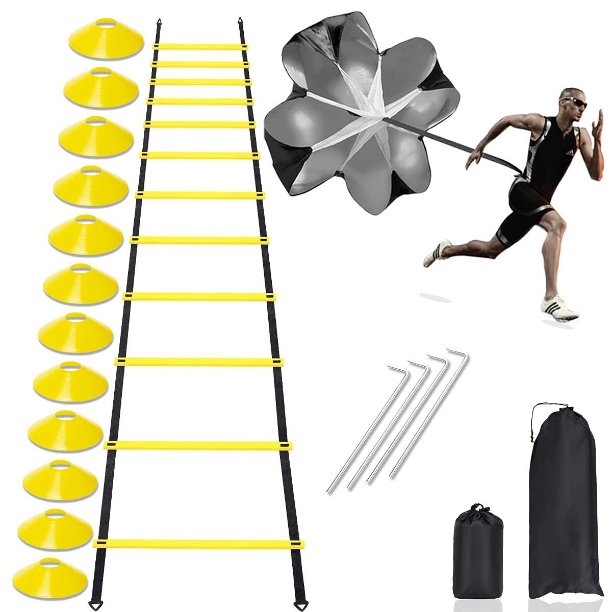 Speed agile ladder training suit, suitable for football, basketball, rugby, boxing footwork sports