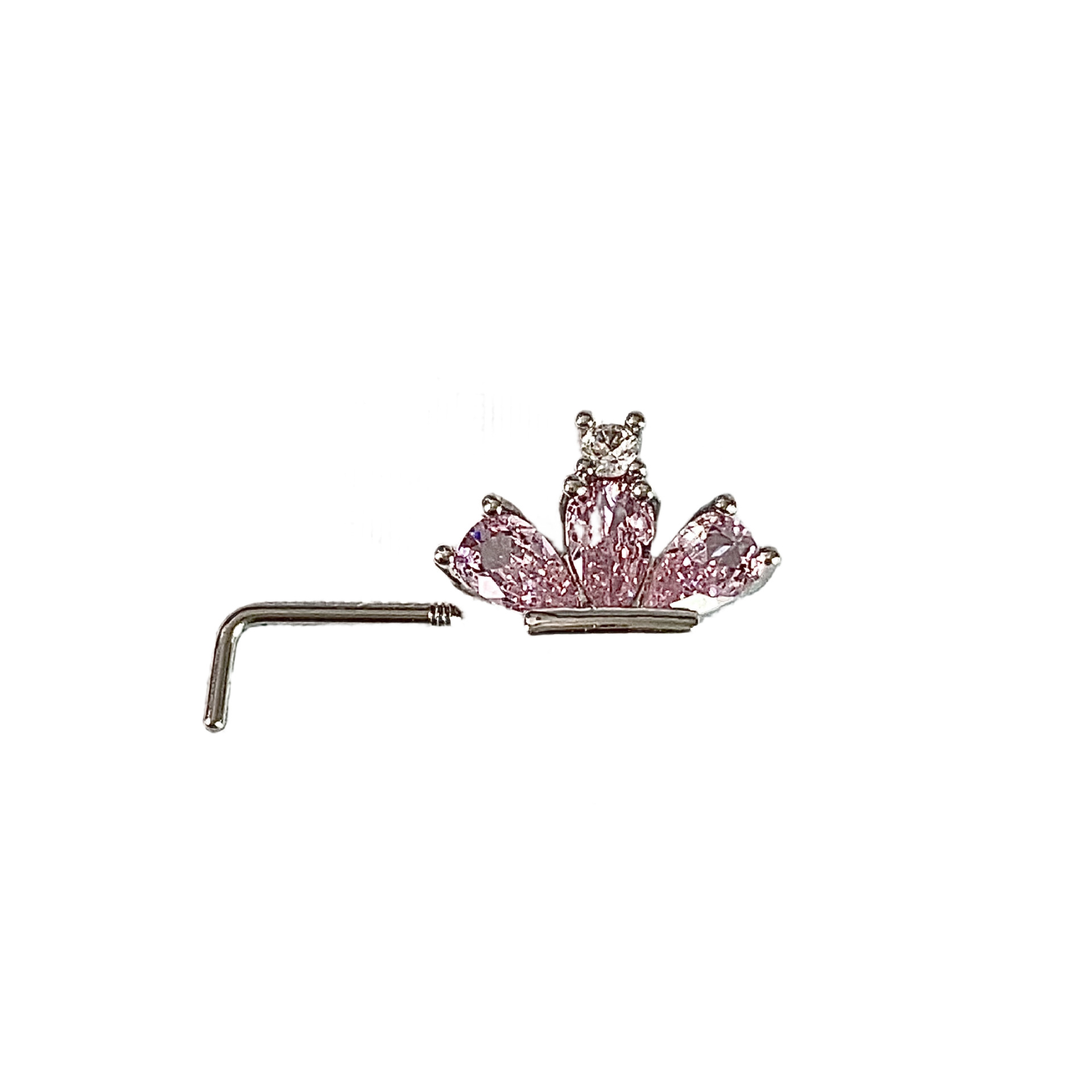 Picture of Cross-border nose nose nail water drop crown heart-shaped copper inlaid zircon European and American fashion high-end jewelry