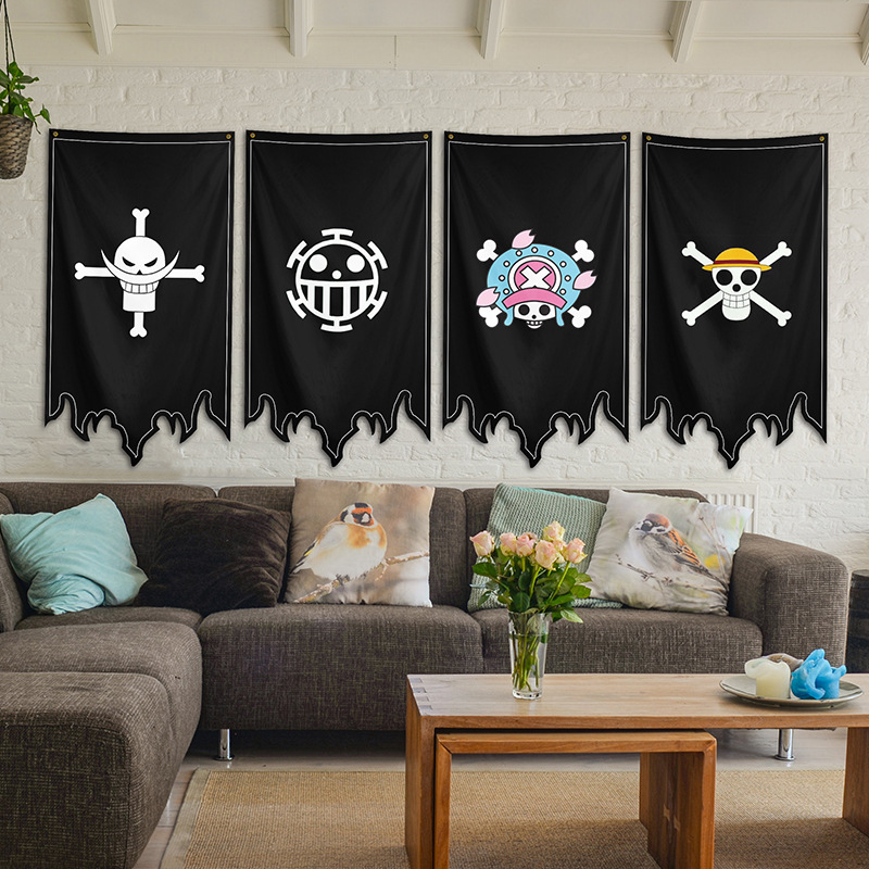 One Piece Legion Flag Pirate Flag Flag Cartoon Animation COSPLAY Decorative Flag Factory Outlet