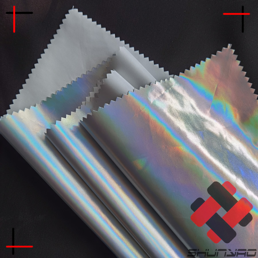 Picture of Shun Yao Colorful Laser Bronzing Chunya Spinning silver Fabric Magic Color Chameleon Clothing Toy Fabric