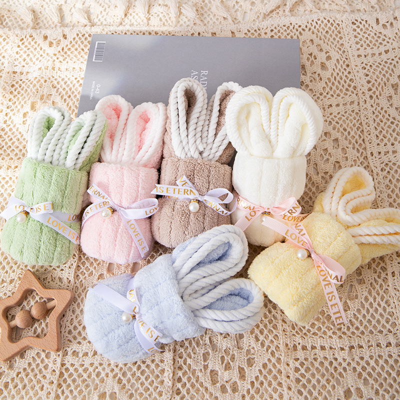 Picture of Hand gift rabbit towel cute shape birthday gift wedding gift kindergarten opening creative small gift