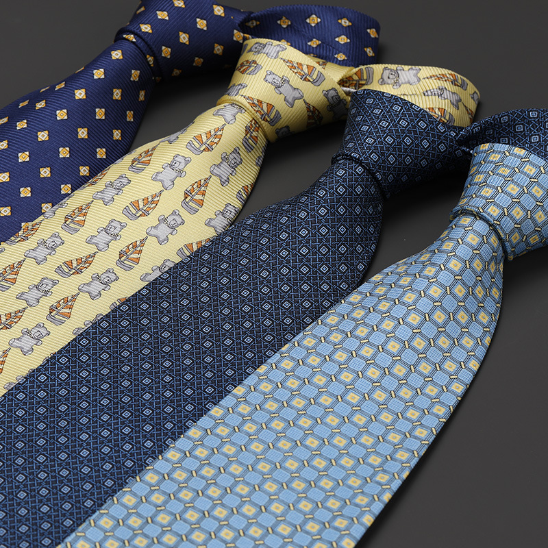 Mulberry Silk 10cm Men's Dress Professional Work Business Groom Wedding Gift Box Tie