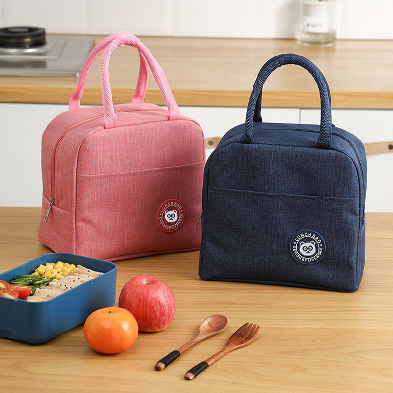 Picture of Oxford Cloth Lunch Box Lunch Bag Student Office Student Thickened Insulation Bag Convenient Portable Lunch Bag Thickened Aluminum Foil Bag