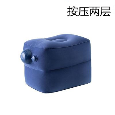 Picture of Manufacturer's Inflatable Footrest Yoga Travel Airplane Air Cushion Two-Layer Foot Stool Portable Inflatable Footrest