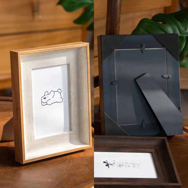 Picture of Simple photo frame 8 table simple 6-inch family photo frame wall 7-inch calligraphy ornaments customization