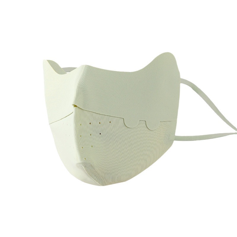 Picture of 2024 new adjustable children's sunscreen mask anti-ultraviolet breathable eye protection seamless cartoon ice silk mask