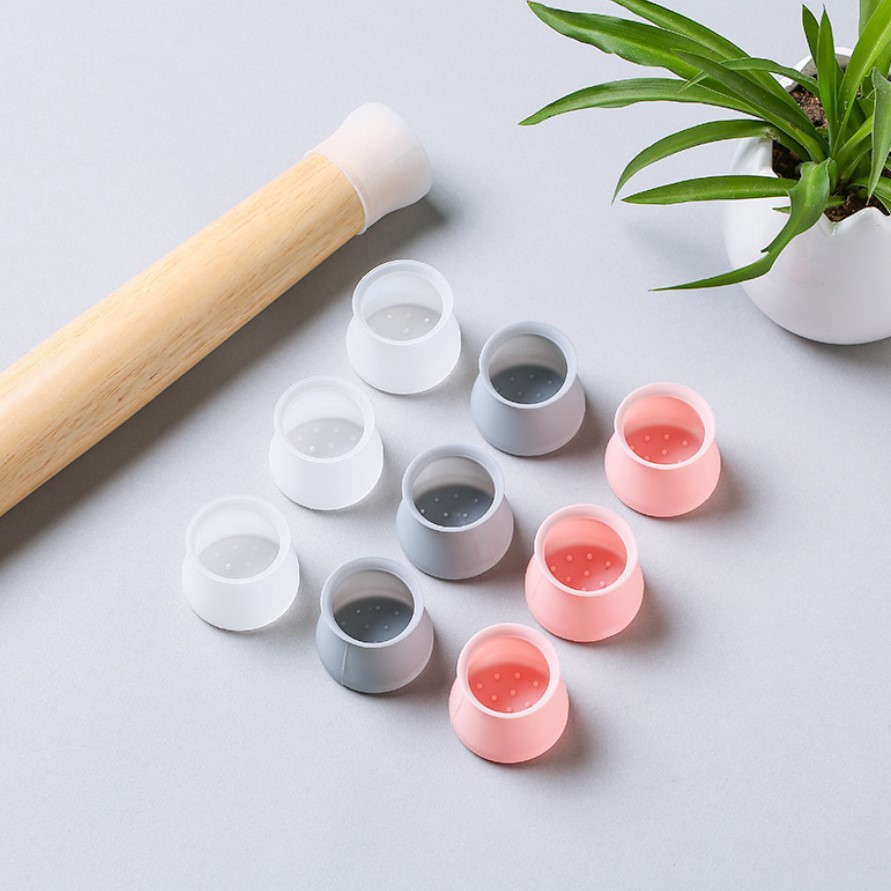 Picture of Wear-resistant Non-slip Silicone Table and Chair Foot Cover Chair Stool Table Foot Mat Dining Room Table Chair Leg Mute Protective Cover