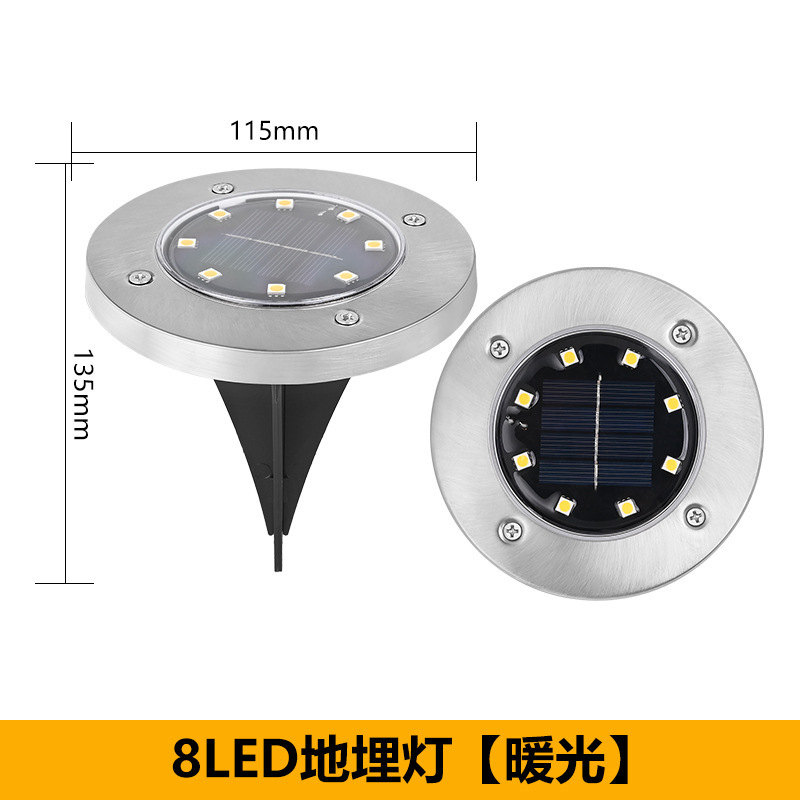 Picture of Solar Buried Lawn Lights Outdoor Landscape Lights Night Lights Courtyard Garden Rainproof Villa Outdoor Lights