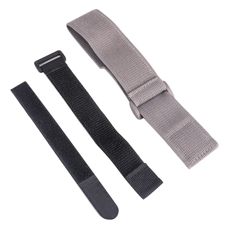 Factory wholesale buckle Velcro tie strap strap p-type Velcro binding storage belt packaging binding cord management belt
