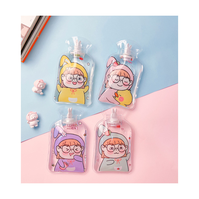 Picture of Water-Filled Hot Water Bottle, Thickened Transparent Pvc Hand Warmer, Water-Filled Hand Warmer, Hot Compress for Bloating, Wholesale, Cute and Portable