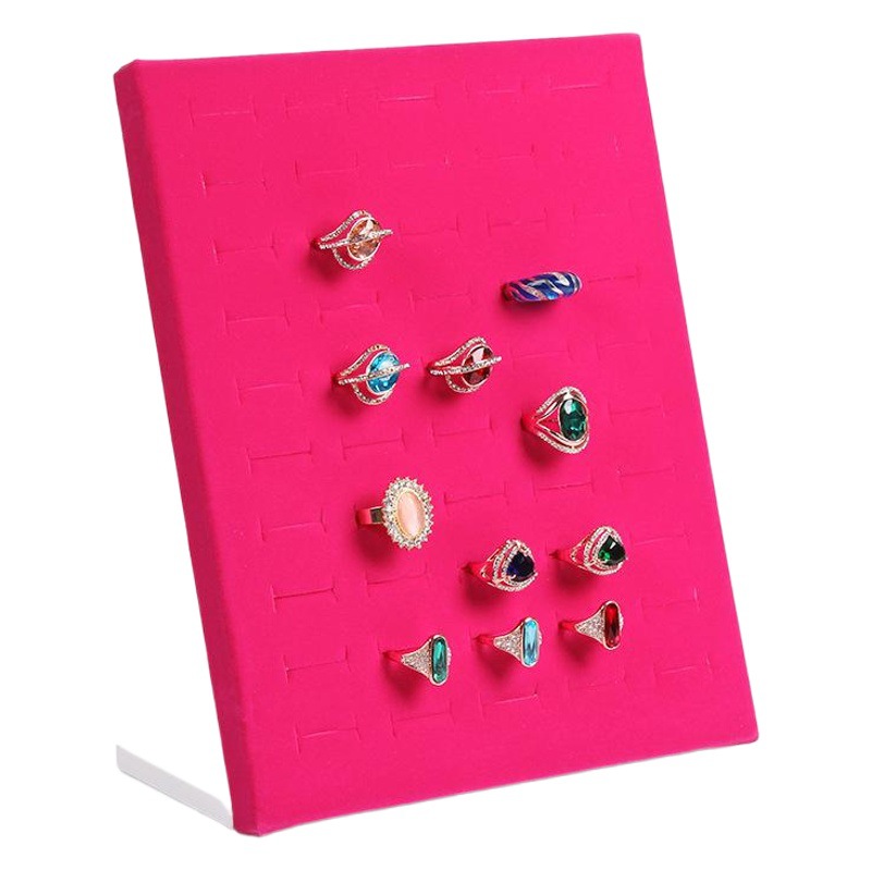Guiwa Creative L-shaped 50-position Ring Holder Jewelry Rack Ring Diamond Ring Ring Storage Display Props Jewelry Rack