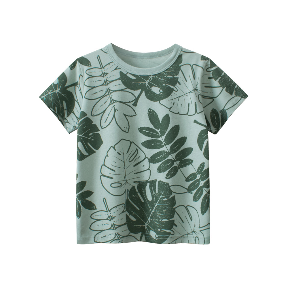 Picture of 27Kids K-Style of Kidsren's Clothing Summer New 2025 Cross-Border Kidsren's Short-Sleeved T-Shirts for Boys and Girls One Piece Drop Shipping