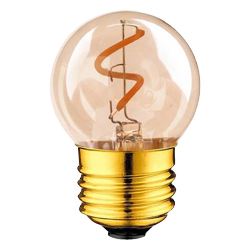 G40 bulb LED Edison bulb E27 dimming imitation tungsten decorative light source soft filament gold-plated round bulb 220V