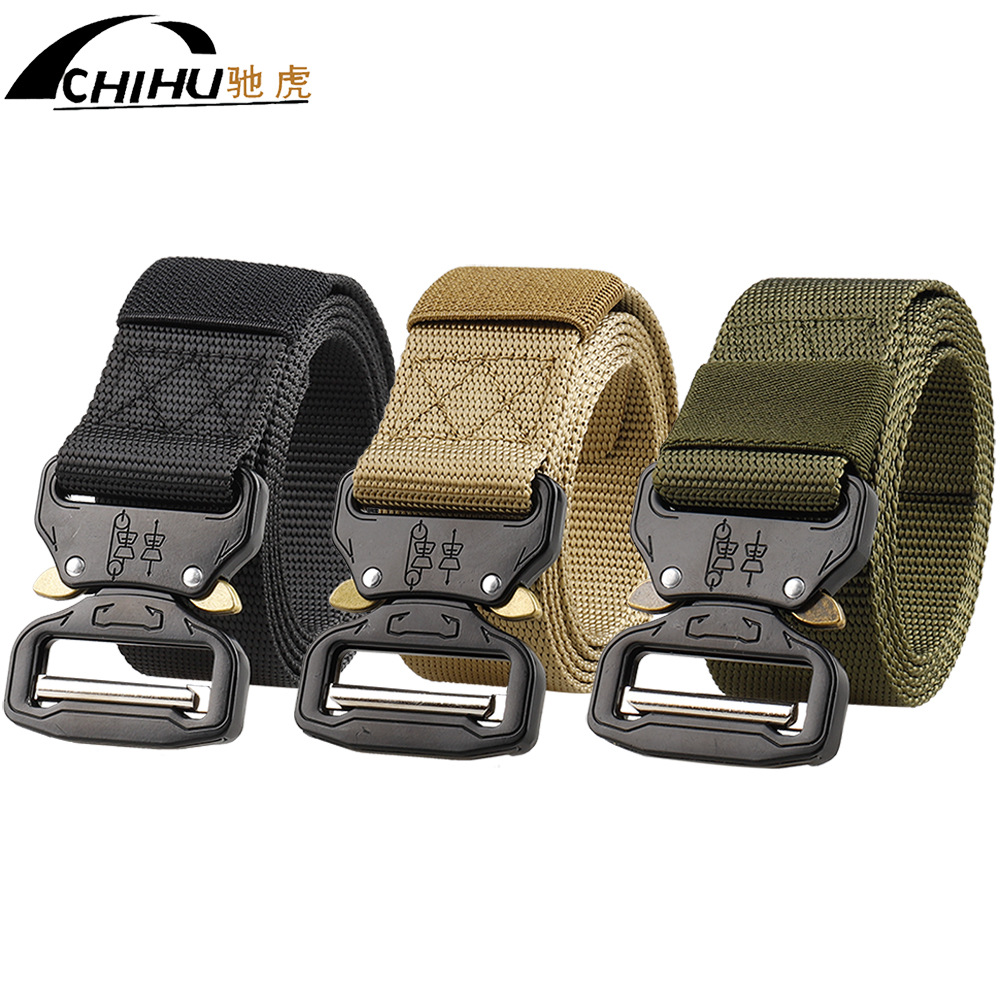 3.8 New Cobra nylon belt men's outdoor tactical belt wholesale quick release alloy buckle