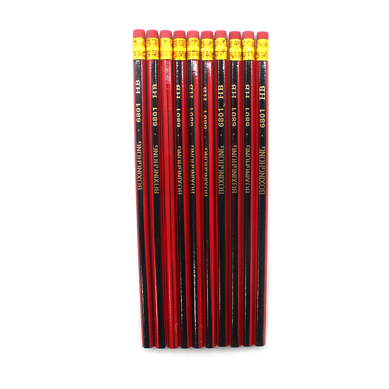 Picture of Pencil Wholesale Drawing Sketch Pen Children's Prize Learning Stationery with Eraser Hexagon Pencil Primary School Students hb Pencil