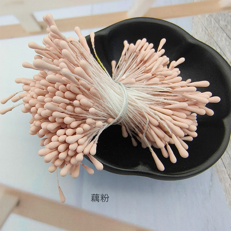Picture of Wholesale Korean Style Handmade DIY Hair Accessories High Simulation Flower Stamens Material 2mm Matte Round Match Head Flower Heart Flower Stamens