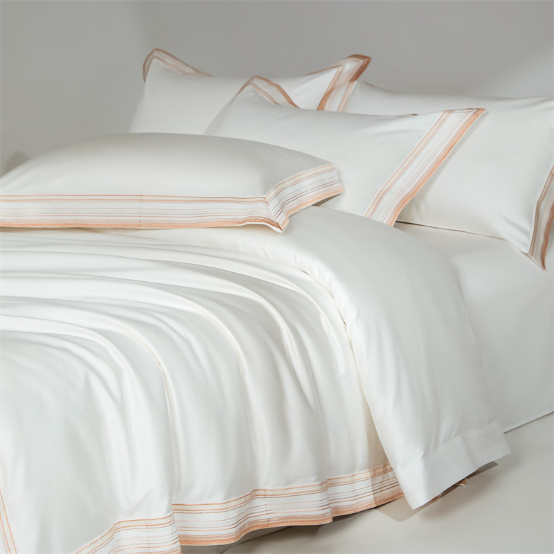 Picture of High-End 210-Count Xinjiang Long-Staple Cotton Four-Piece Set Class a Pure Cotton Bed Bed Sheets Quilt Cover Satin Cotton Accessible Luxury Set 4