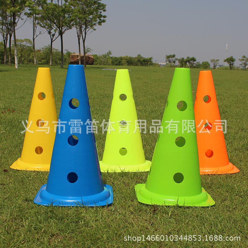 Picture of Football training sign barrel 38cm with hole sign barrel multi-function sign cone obstacle hurdles sensitive fence