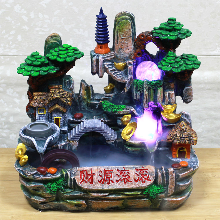 New Lucky Lucky Elephant feng shui wheel fish pond auspicious flowing water decoration humidifier gift creative 1902