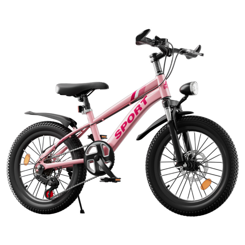 Picture of Children's Bicycles for Boys and Girls, Medium and Large Children's Variable Speed Mountain Bikes, Variable Speed Bicycles, Double Disc Brake Shock Absorption Road Bikes