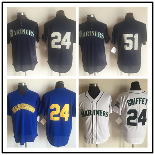 Retro Baseball Jersey Seattle Mariners Seattle Mariners jersey embroidered baseball suit