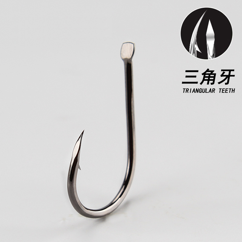 Aohu Fish Hook Bulk Triangle Teeth Ishini Barbed Hook Silver Carp and Bighead Carp Hook Bulk Hook Fishing Hook Thousand Fish Hook Sleeve Hook Fish Hook