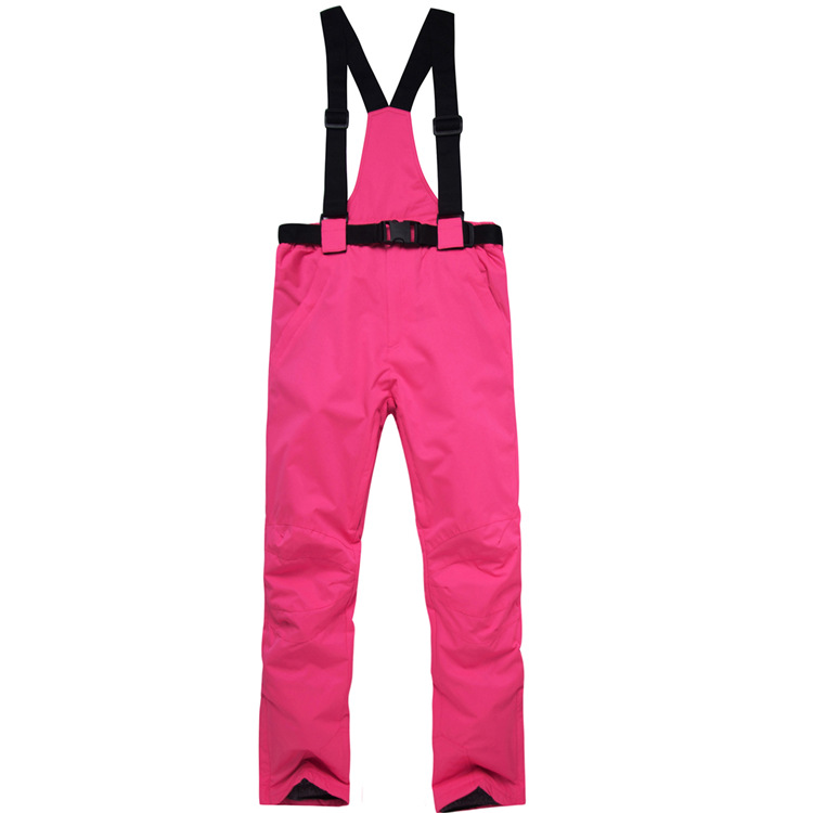 Picture of Women's Men's Winter Outdoor Couple's Ski Pants Warm Thickened Strap Cotton Pants