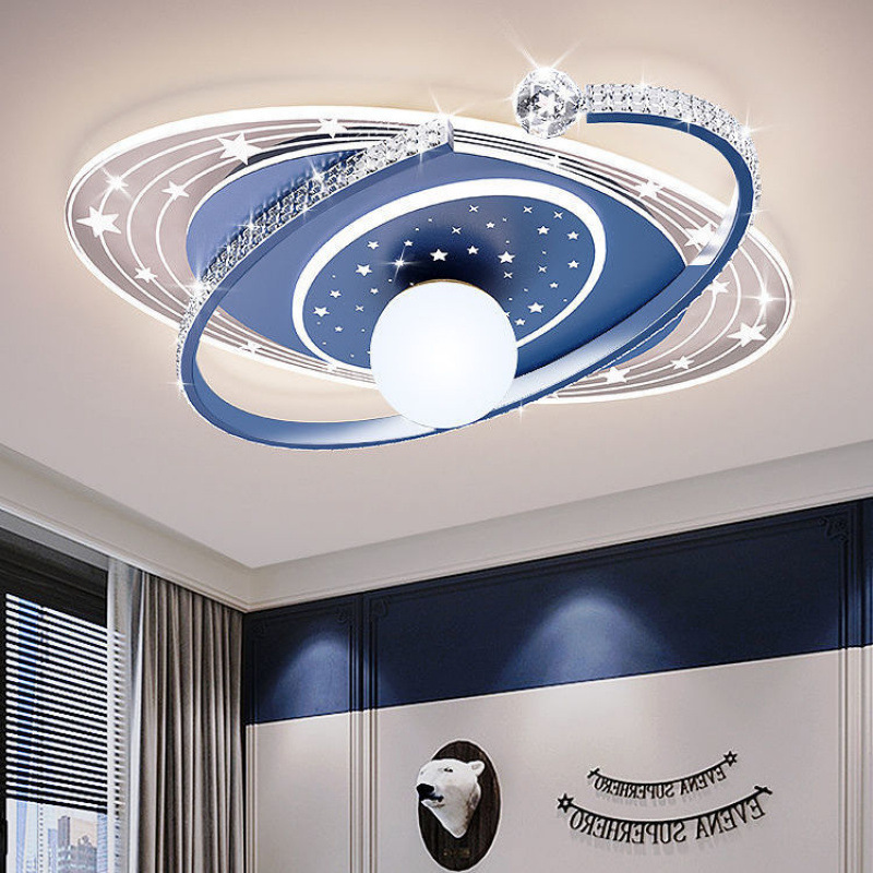 2024 new Zhongshan lamps and lanterns children's room ceiling lamp boys and girls led simple room net red bedroom lamp