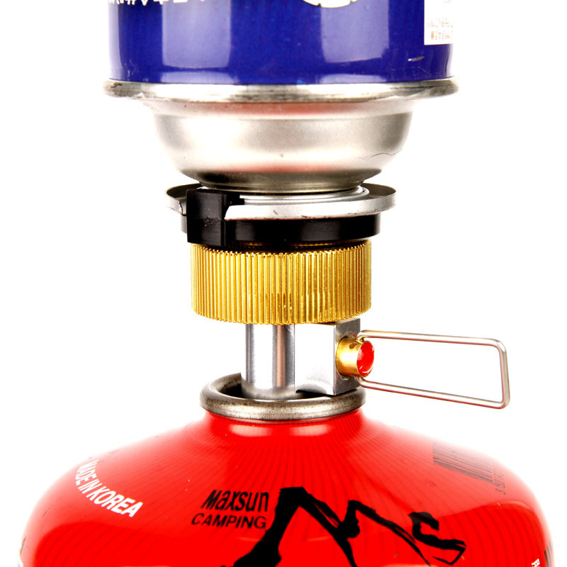 Picture of 3 Ways to Use Outdoor Products: Inter-Charging Adapter, Flat Gas Tank to Long Gas Tank Connector, Multi-Purpose Inflation Valve