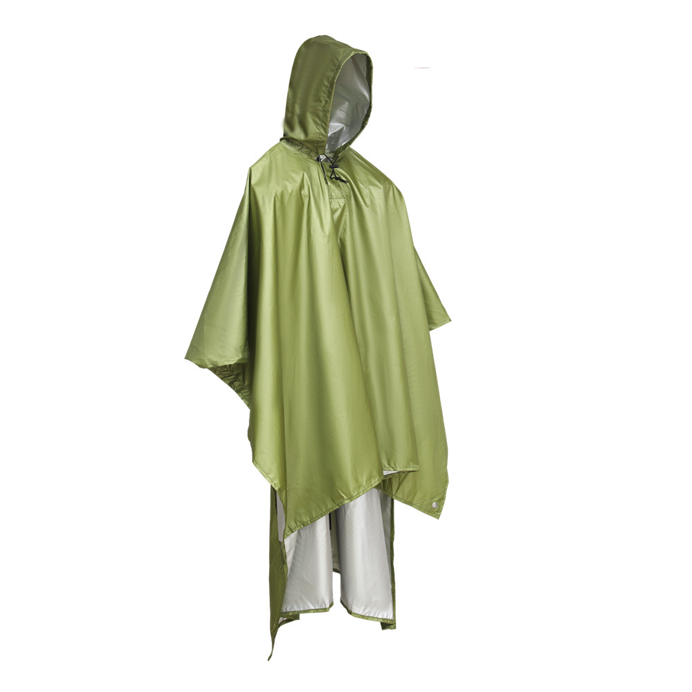 Picture of Cross-border Outdoor Three-in-one One-piece Raincoat Hiking Windproof Rainproof Riding Poncho Multifunctional Floor Cloth Delivery Storage Bag