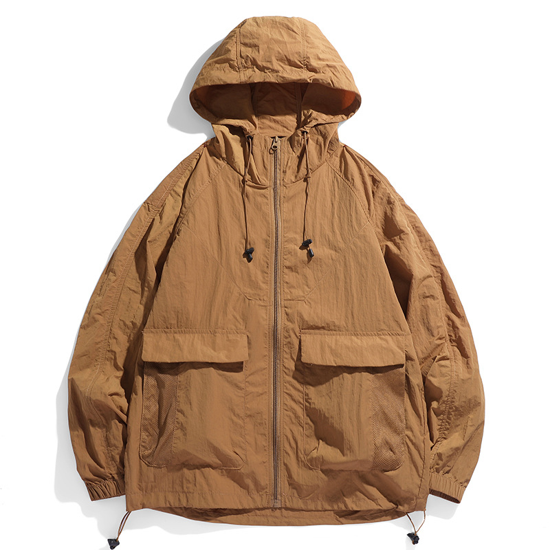 2024 Summer New Hooded Sun Protection Clothing for Men and Women UV Protection Skin Clothing Lightweight Ice Silk Sun Protection Clothing