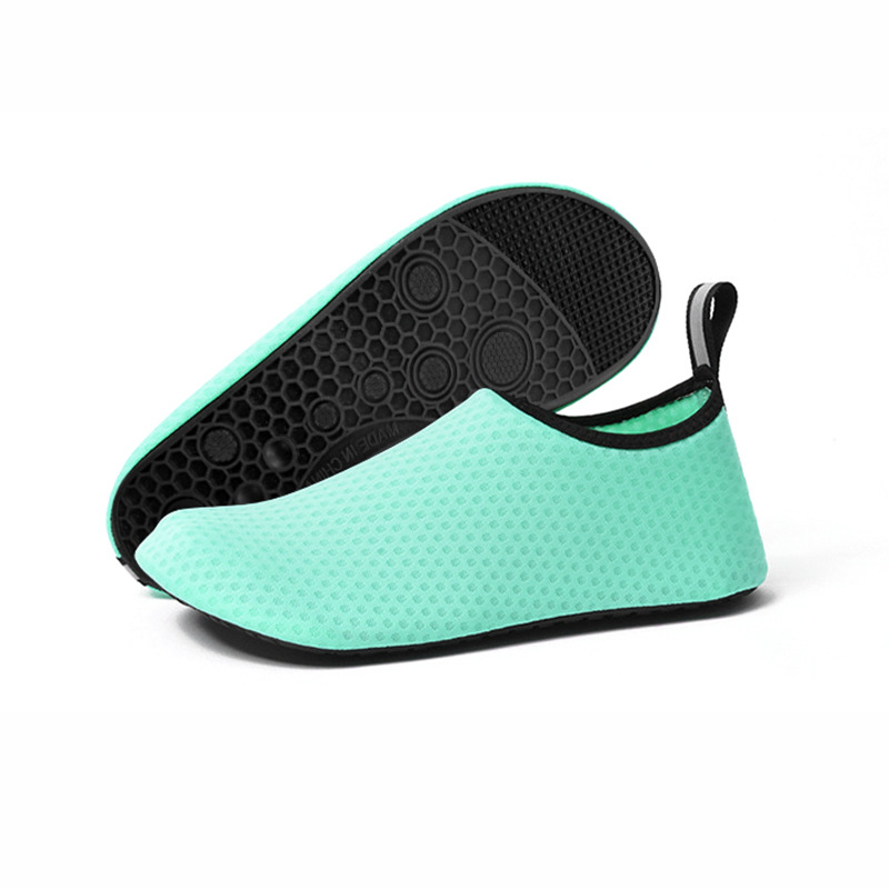 Picture of Adult Beach Snorkeling Shoes Diving Shoes for Women Couple Wading Swimming Shoes Red Tracing Creek Foot Soft-soled Skin-sticking Shoes for Men
