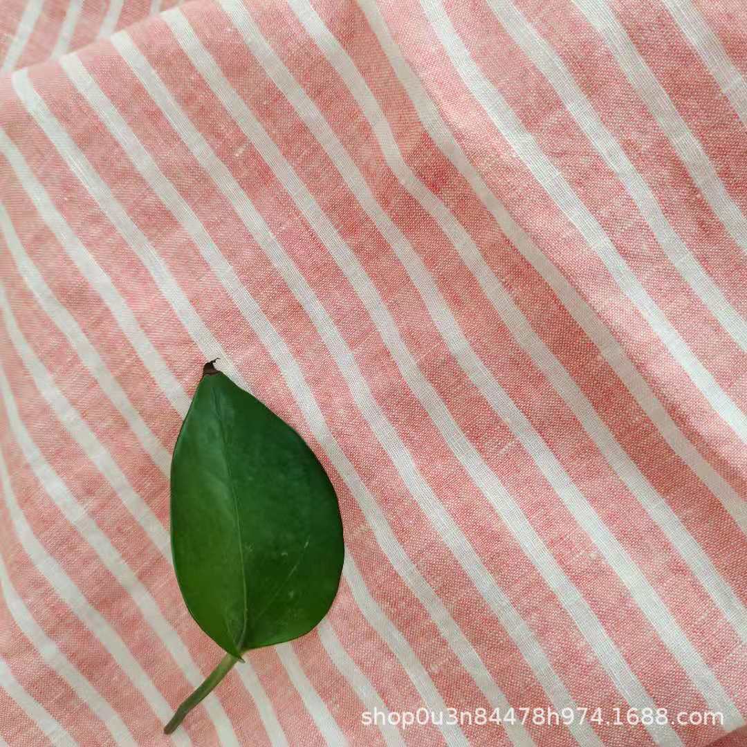 250CM Wide Stripesd Bedding Linen Fabric Stripesd Linen Bed Sheets Linen Quilted Quilt Washed Fabric