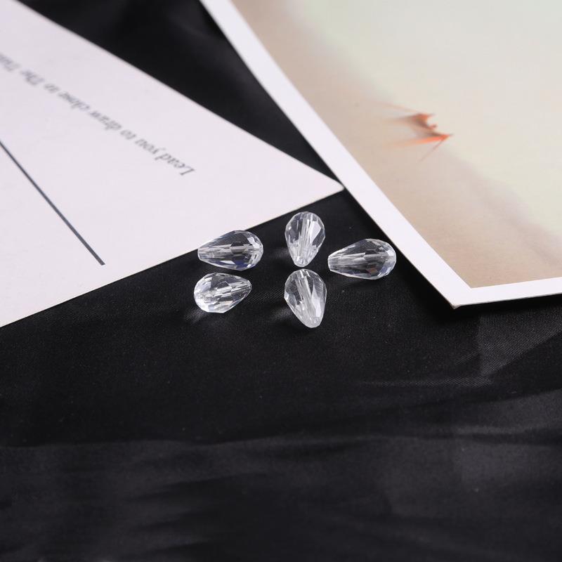 Picture of Drop-shaped glass crystal beads DIY handmade beaded bracelet earrings making materials cross-border a generation of hair