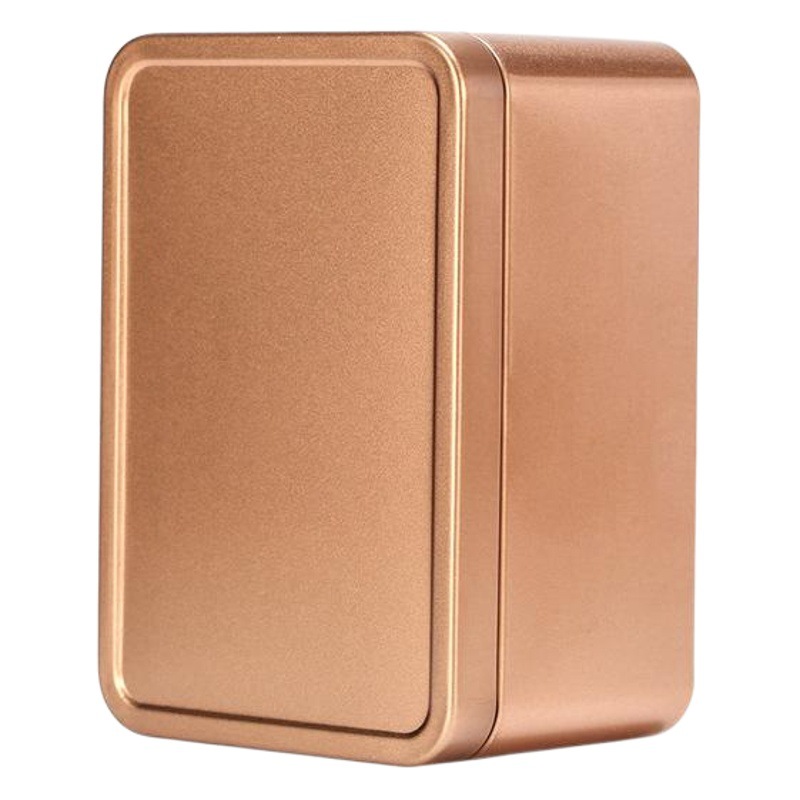 Frosted Tinplate Tea Iron Box Metal Rectangular Tinplate Wedding Candy Box Biscuit Storage Can Be Printed with Gift Box