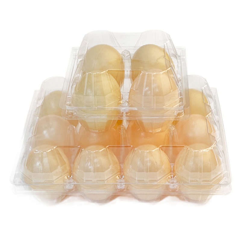 Factory wholesale egg tray duck egg tray Disposable egg box transparent plastic blister egg packaging egg box spot