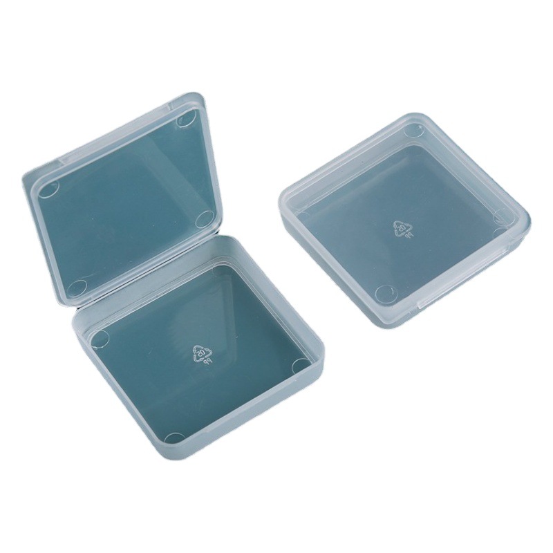 Spot wholesale pp box small square plastic box electronic chip packaging box square transparent white manufacturers