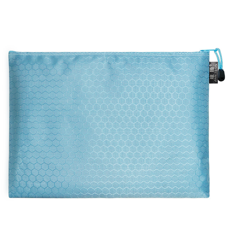 Picture of Jian Teng A4 Football Pattern File Bag Waterproof Thickeneded Canvas Zipper Bag Information Bag Student File Stationery Bag