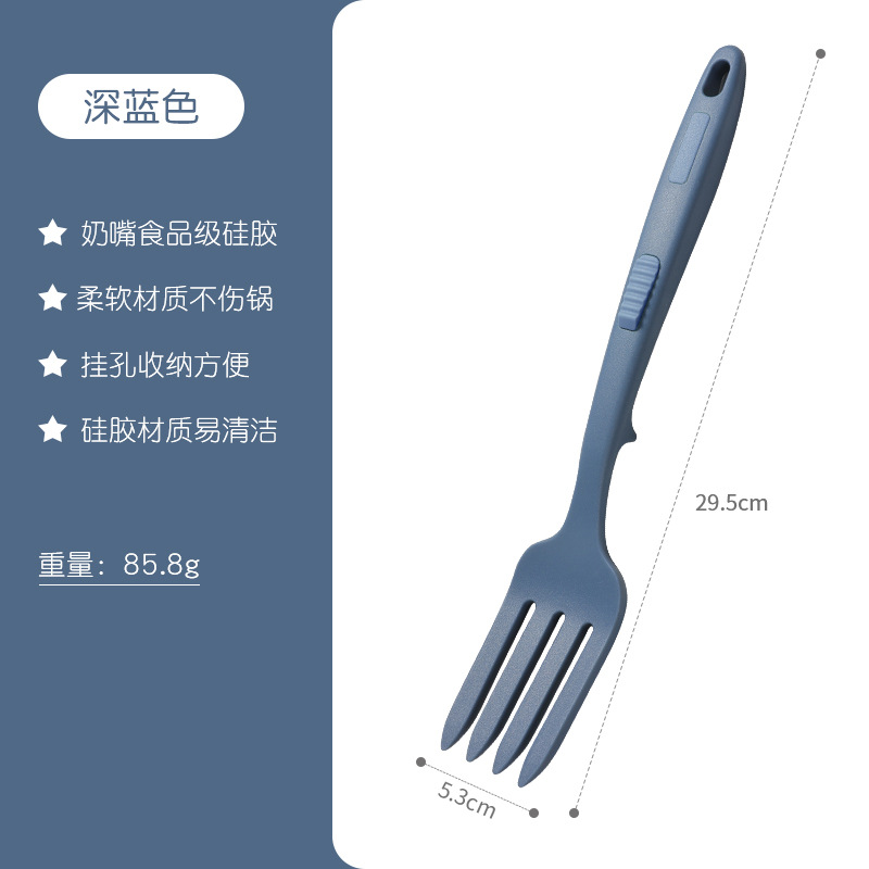 Picture of Amazon Creative Household Multi-function Silicone Cuisine Fork Large Cross-border Spaghetti Fork Fried Noodles Fork