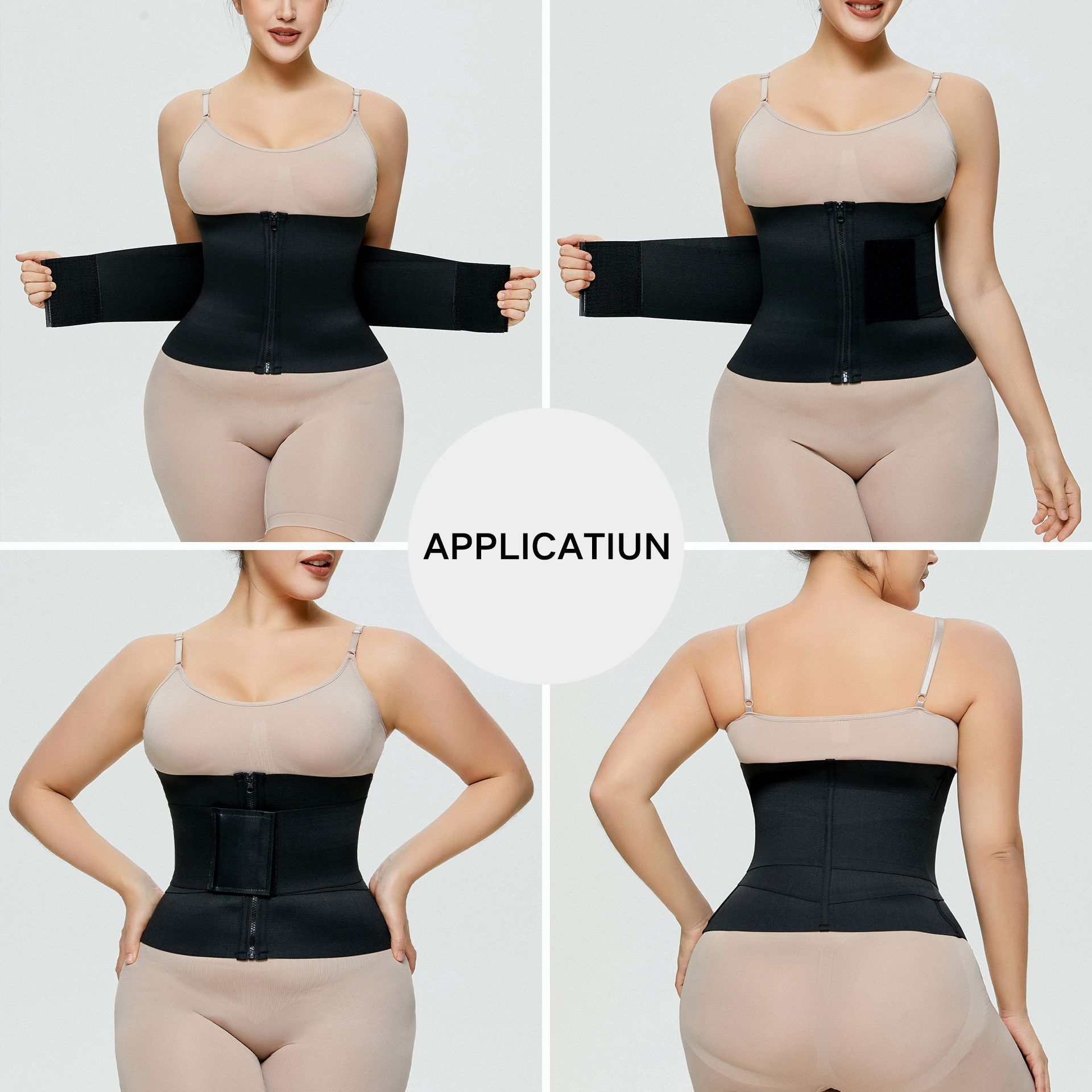 Picture of European and American plus size Waist Belt Women's Abdominal Tinker Artifact Postpartum Waist Strong Abdominal Tinker Waist trainer