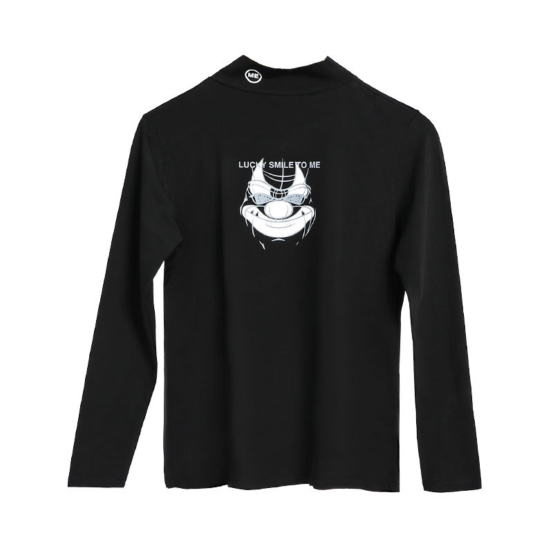 Picture of Men's Basic Underwear Single Piece Thin Top Cotton Autumn Clothes Comfortable High Collar Breathable Long Sleeve Autumn Clothes for Young Men