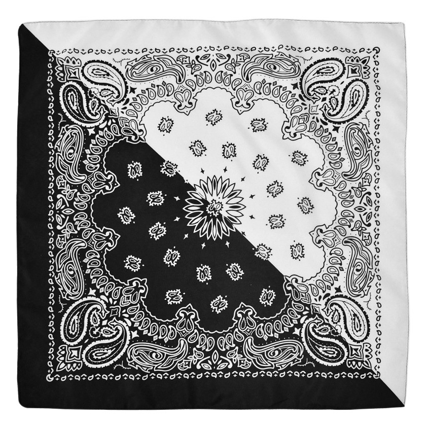 Foreign trade American double color polyester cashew flower hiphop square multifunctional magic outdoor sports headscarf wholesale