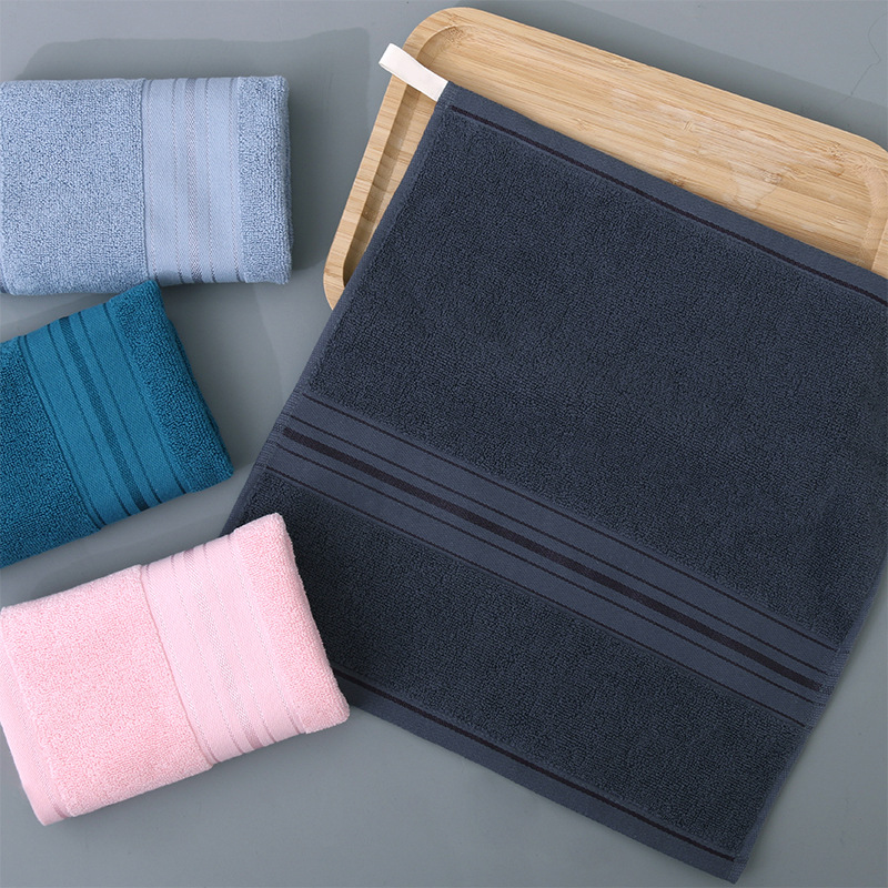 Picture of Pure Cotton Type a Cotton Square Towel, Thickened and Soft, Plain Cotton Towel for Home Use, Children's Face Towel for Kindergarten
