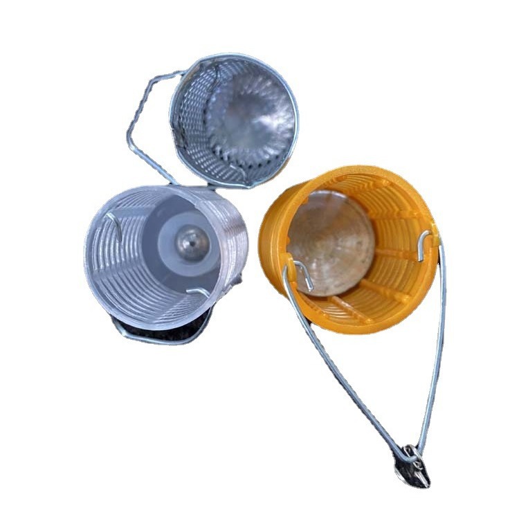 Picture of Yellow Plastic Cage Metal Basket Cage Plastic Basket Nest White Gold Hook Metal Plastic Basket White Strip Hook Basket