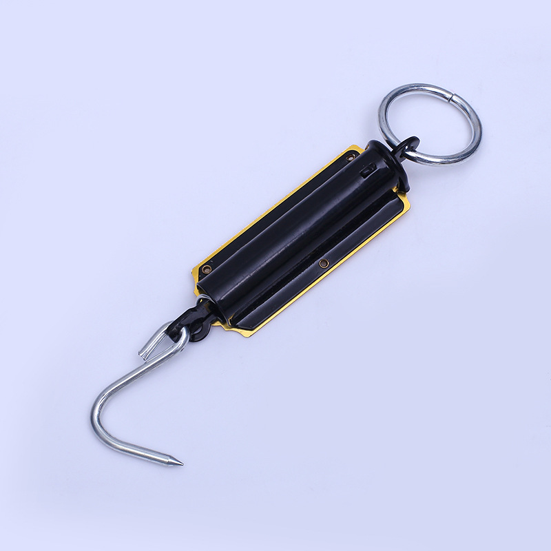 Picture of Foreign trade cross-border old yellow portable mechanical scale hook said vertical trading dish said portable scale manufacturers
