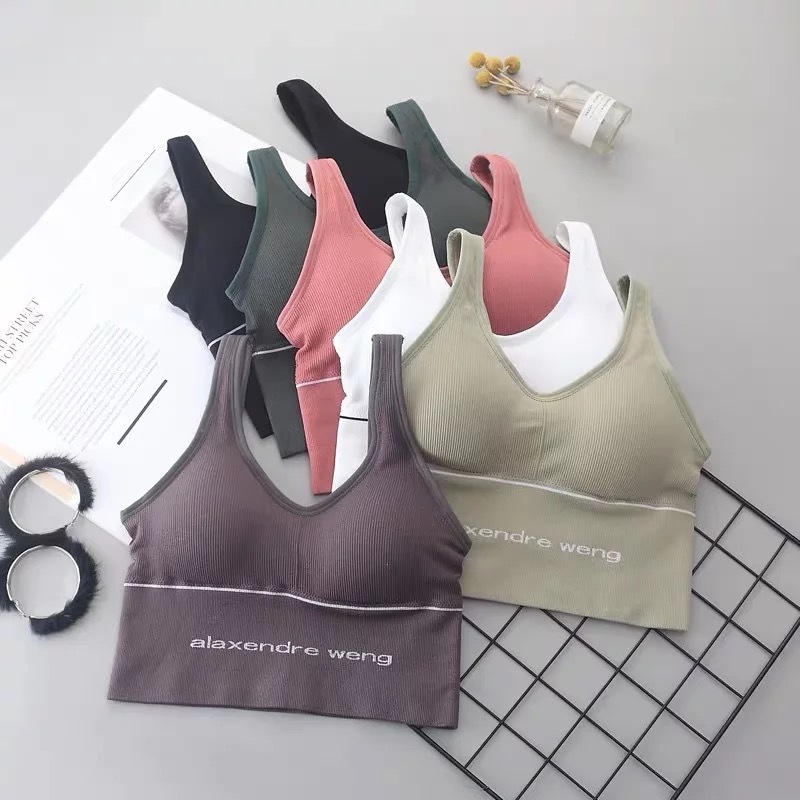 Kaka King U-Shaped Beautiful Back Intimates Hyuna's Same Style Yoga Running Bubble Wrap Sports Vest Beautiful Back Bra Tube Top