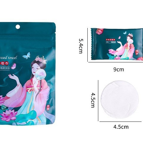 Picture of Disposable compressed towel pure cotton thickened extra large cleansing towel face towel cleansing cotton portable travel clothes for travel